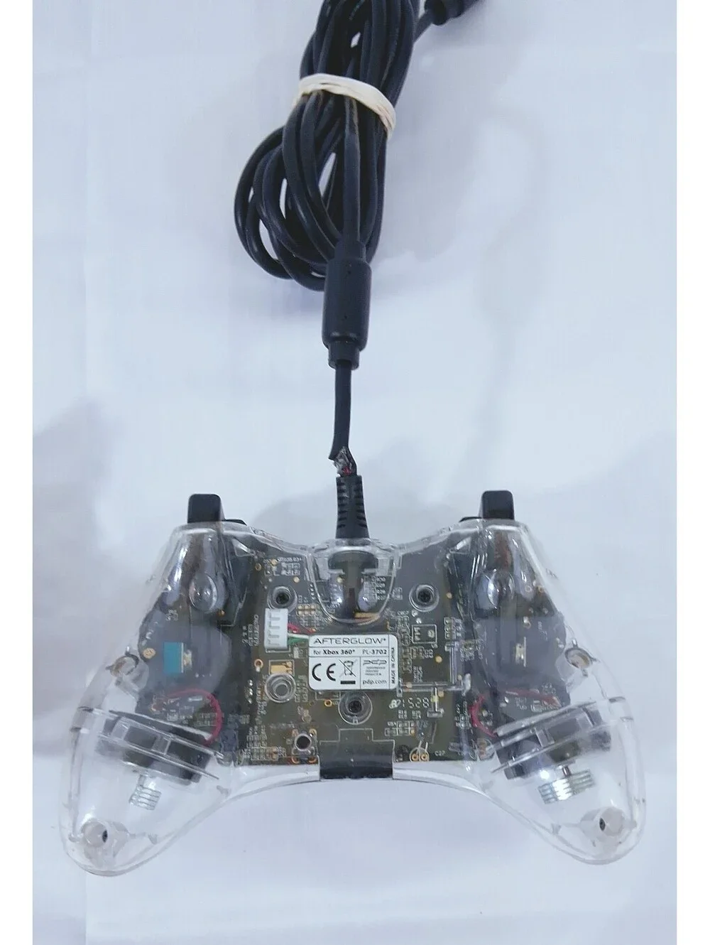 Xbox 360 Afterglow Clear Wired Blue Led Controller  Model PL-3702 Both Parts